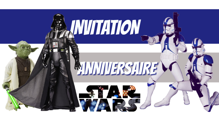 Invitation anniversaire Star Wars