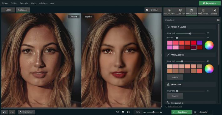 PhotoDiva : logiciel de retouche photo du visage gratuit et performant