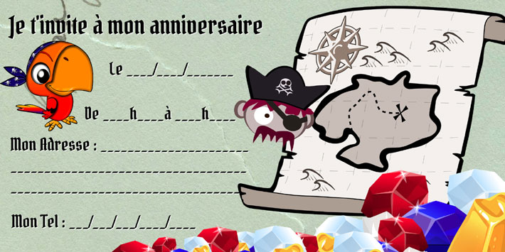 Comment Creer Carte Invitation Anniversaire Chasse Au Tresor A Imprimer