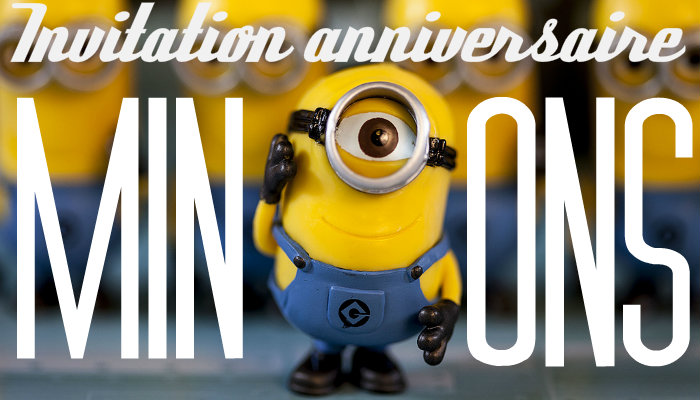 Invitation anniversaire minions