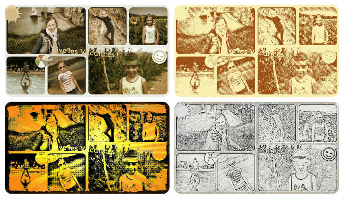 collage photo retro