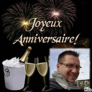 Montage cadre anniversaire avec sa photo