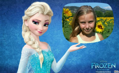 Montage Elsa et Anna de la Reine des neiges