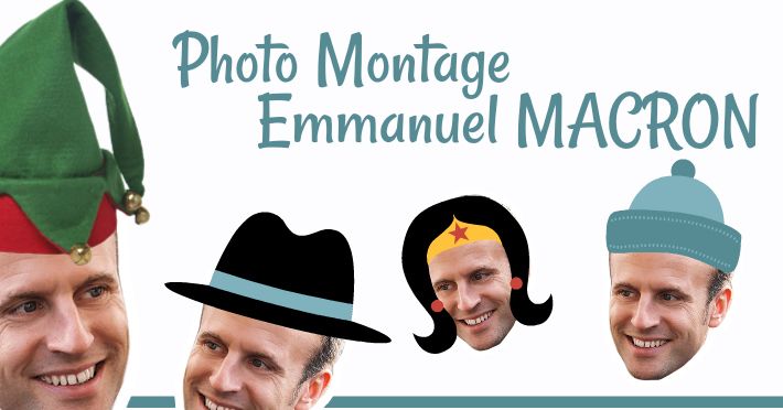 Faire un montage photo du prsident Emmanuel Macron