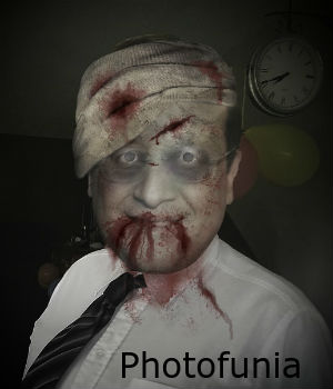 Effet zombie avec Photofunia